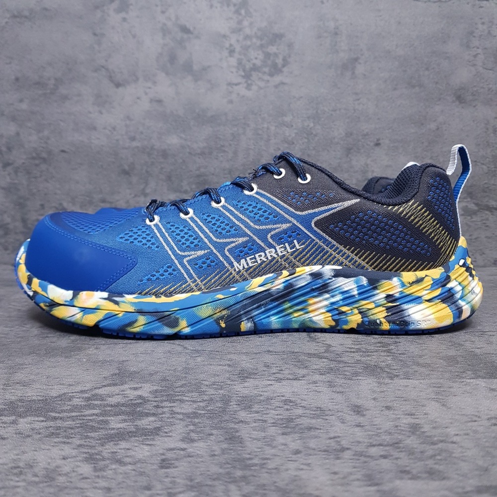 MERRELL Moab Flight Carbon Fiber Industrial Shoes Mens Size 11 M Blue Camo‎